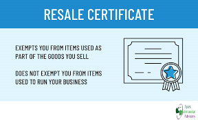 Resale Certificate